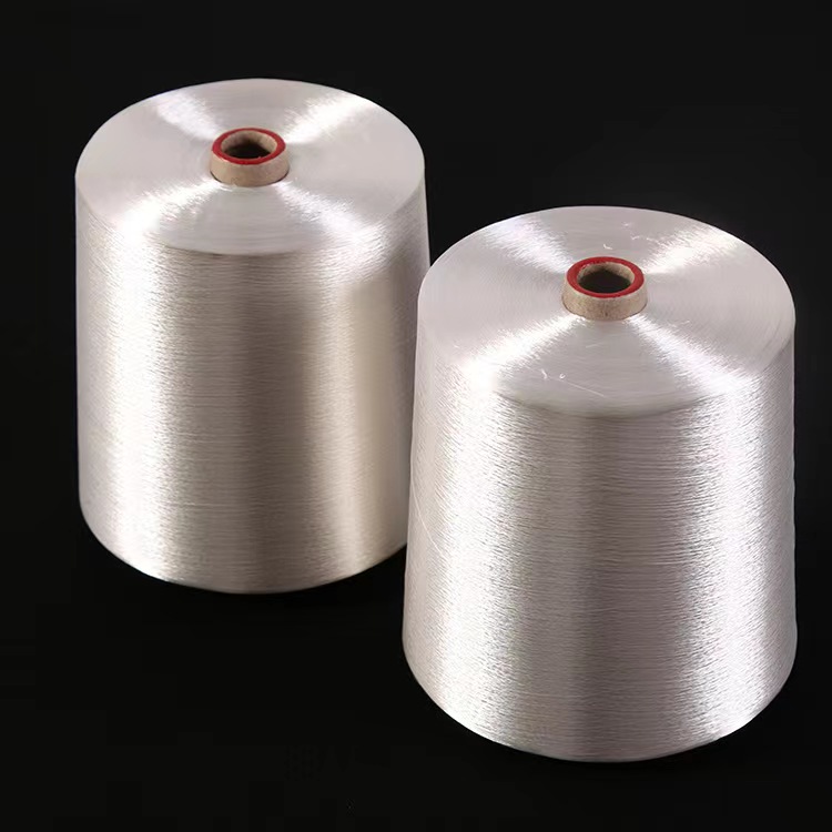 50D/24F Filamen viscose berwarna putih mentah mentah untuk permaidani