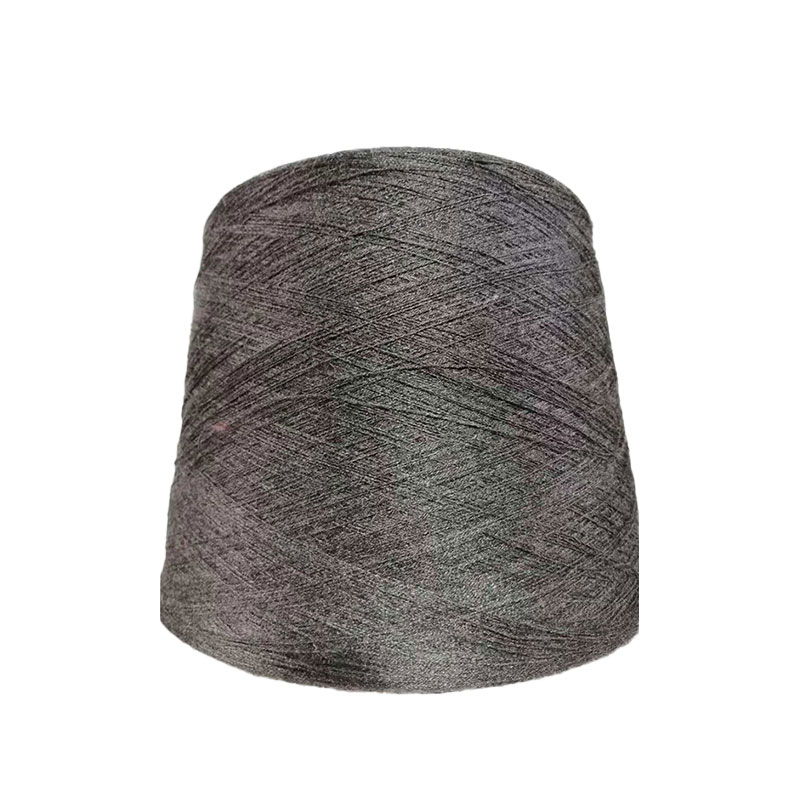 Jualan hangat benang dicelup 100% viscose diputar semula benang viscose benang melange untuk mengait
